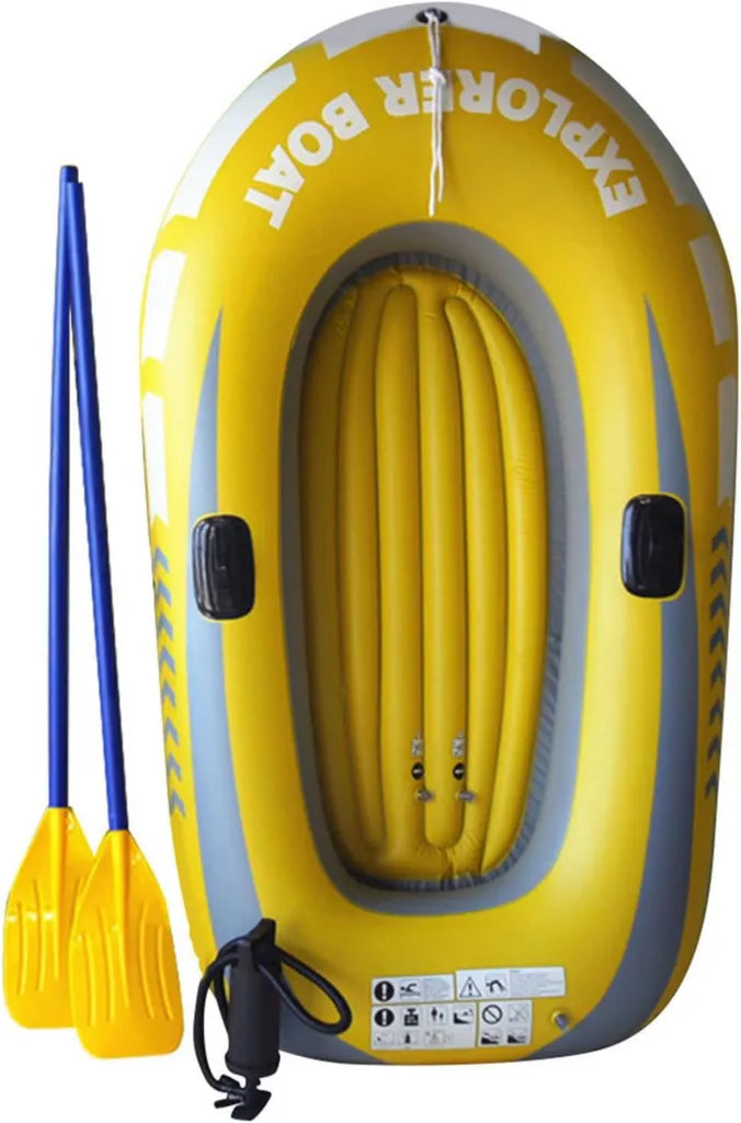 Kayak gonfiabile portatile per 1-2 persone, leggero e pieghevole, ideale per pesca e avventure acquatiche