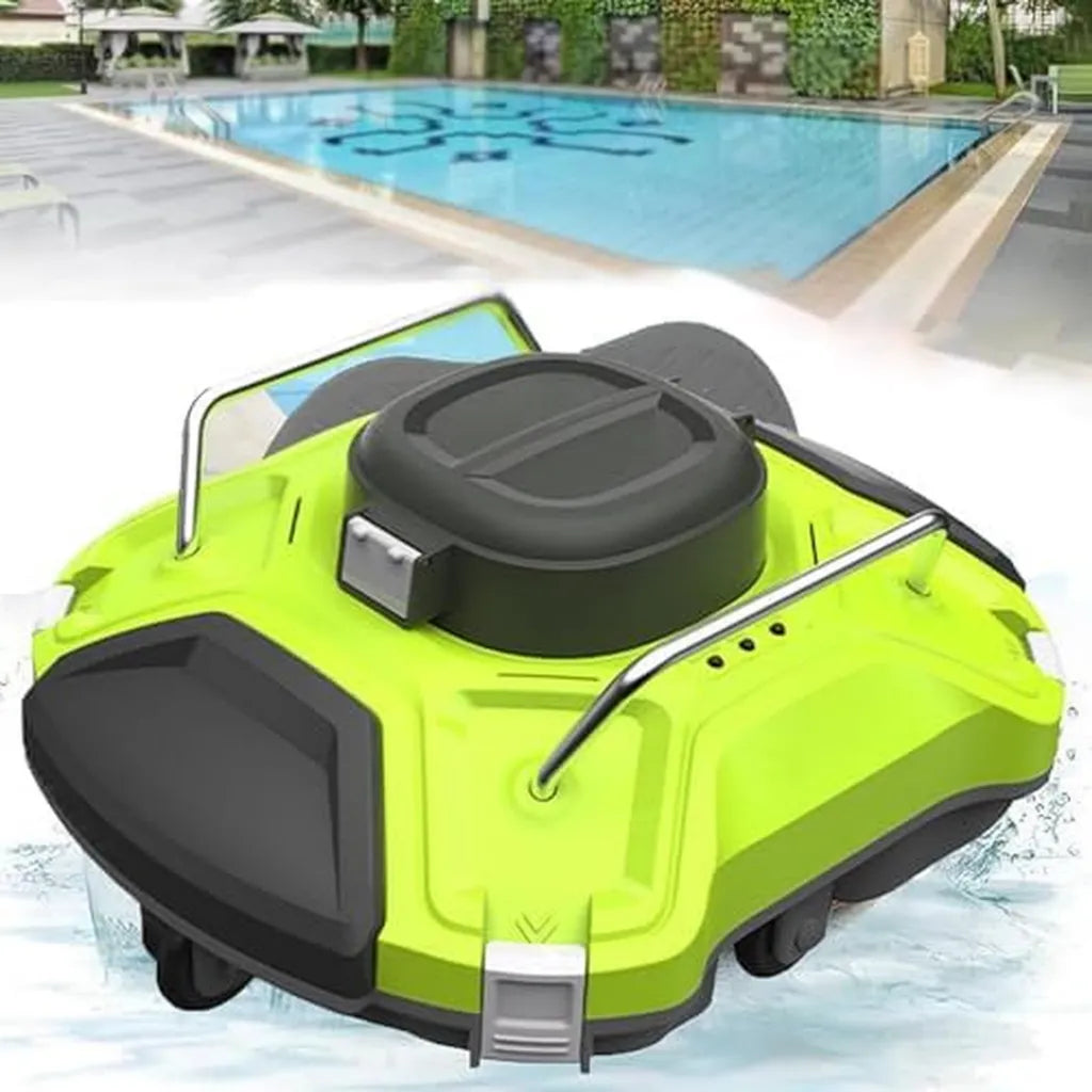 Robottino pulisci piscina senza fili, adatto per piscine interrate e fuori terra, facile manutenzione