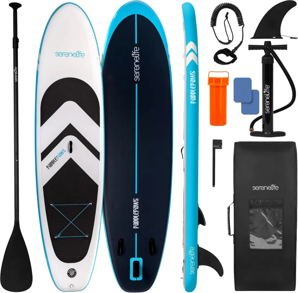 Tavola Paddle Gonfiabile XL per Adulti e Animali, Design Stabile con Accessori Completi, Capacità 220 kg