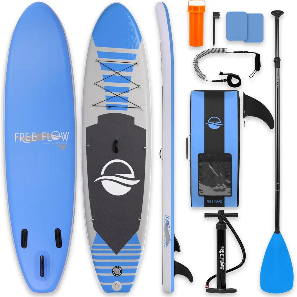 Tavola da SUP Gonfiabile SereneLife – Set Completo con Pagaia, Pompa e Accessori di Sicurezza