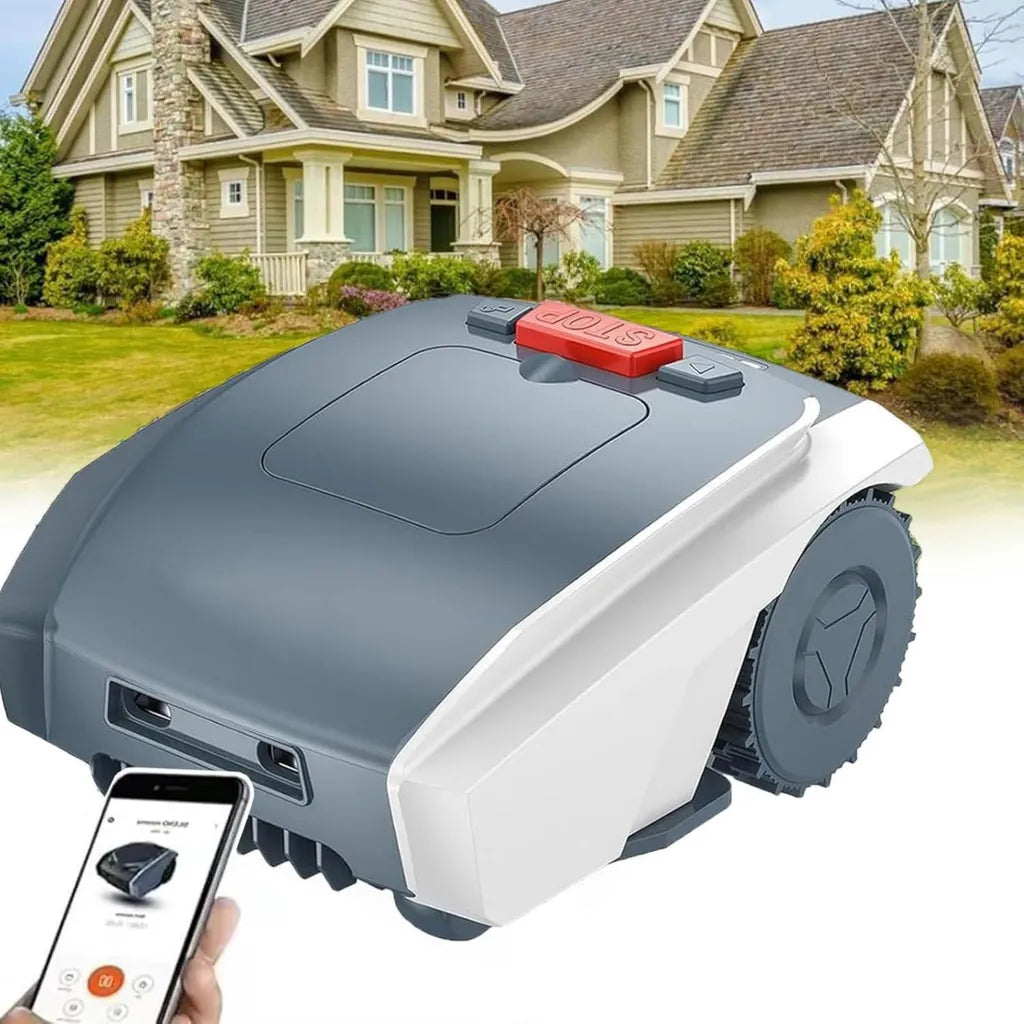 Rasaerba Robotizzato per Grandi Aree, Copertura Fino a 16.145 Piedi Quadrati, Controllo Tramite App, Programmazione Intelligente, Taglio su Misura, Ricarica Automatica