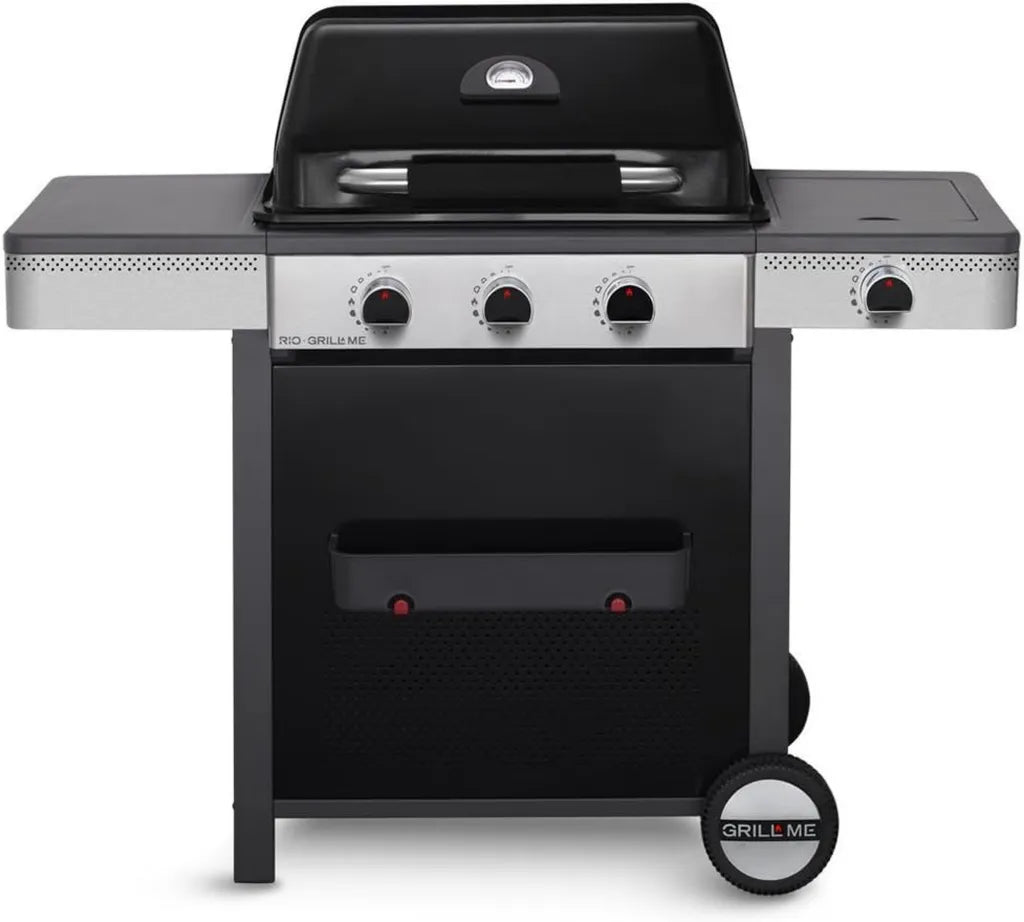 Griglia a Gas per Barbecue con Dimensioni L126 x P58 x H109 cm