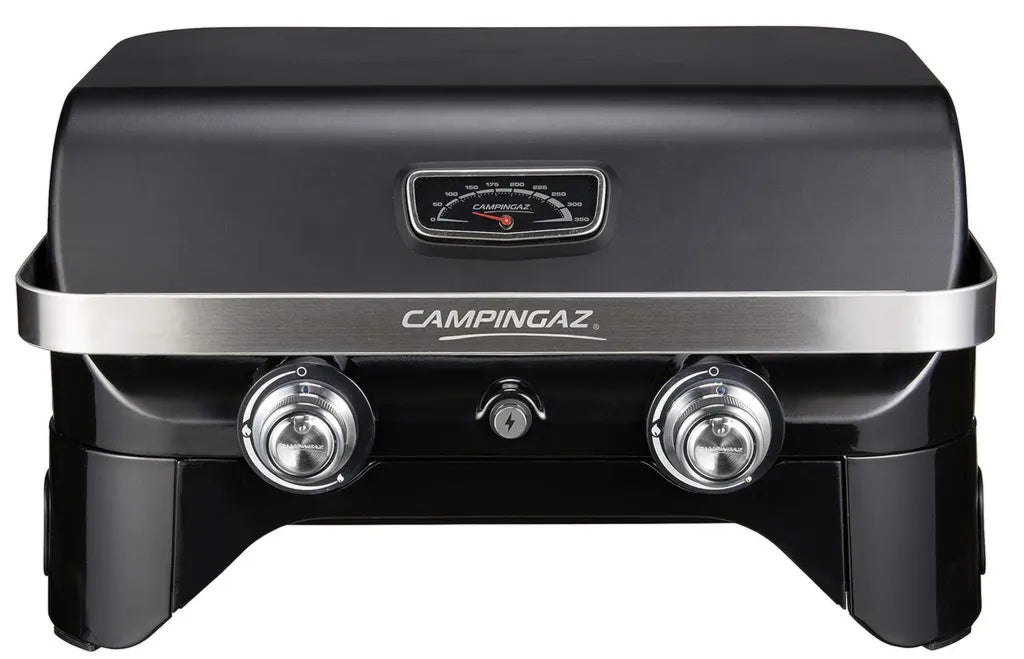 Griglia a Gas Campingaz Attitude 2100 LX, Compatta e Portatile, 2 Bruciatori in Acciaio, 5 kW con Termometro