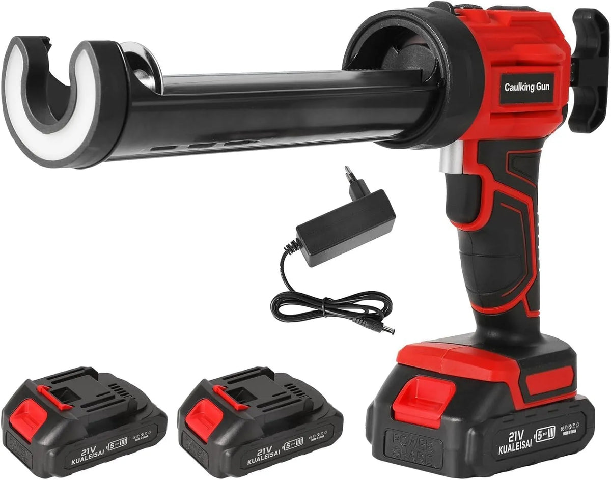 Pistola in silicone elettrica 18V – display LED, 2000mAh, 300ML