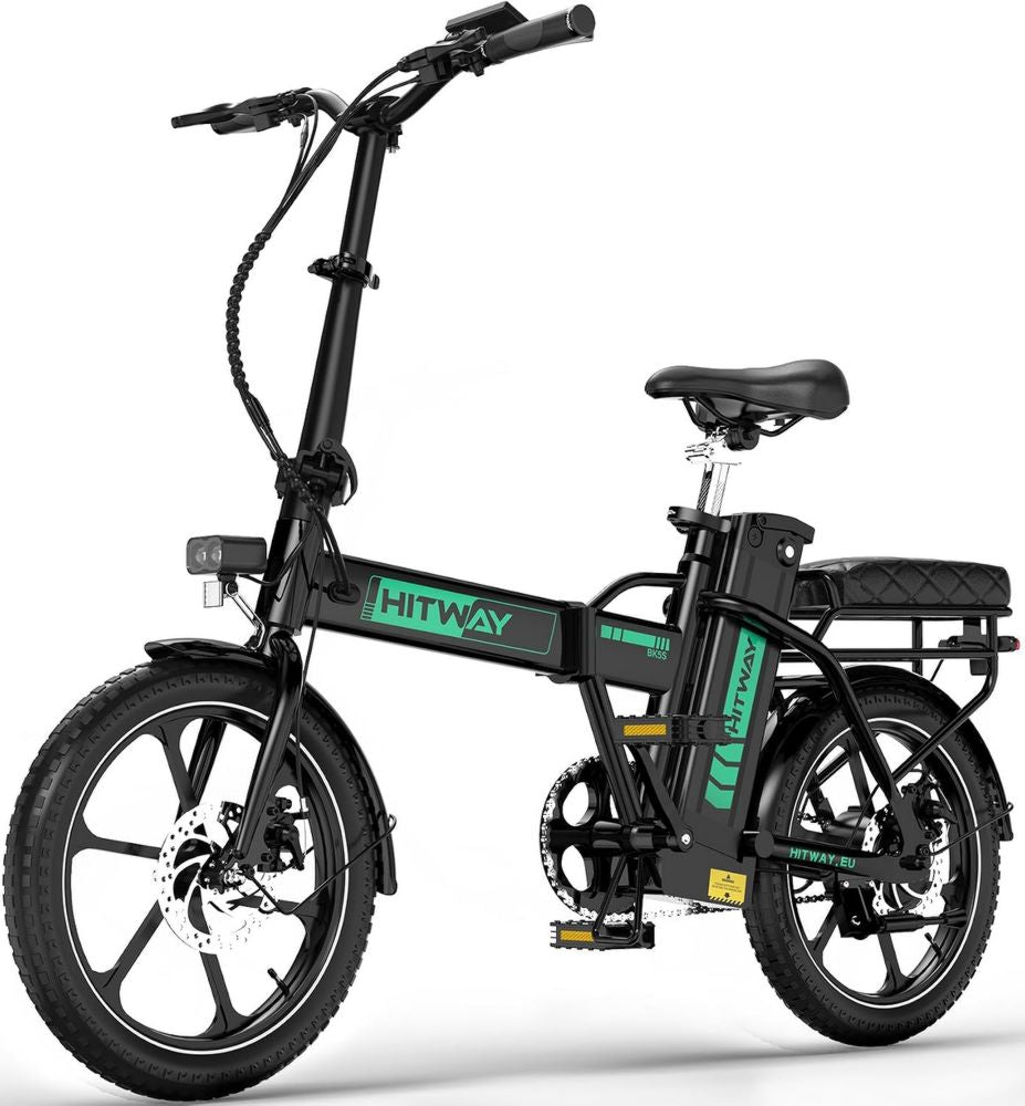 Bicicletta Elettrica Pieghevole HITWAY 16'' con Batteria Rimovibile da 36V 13Ah