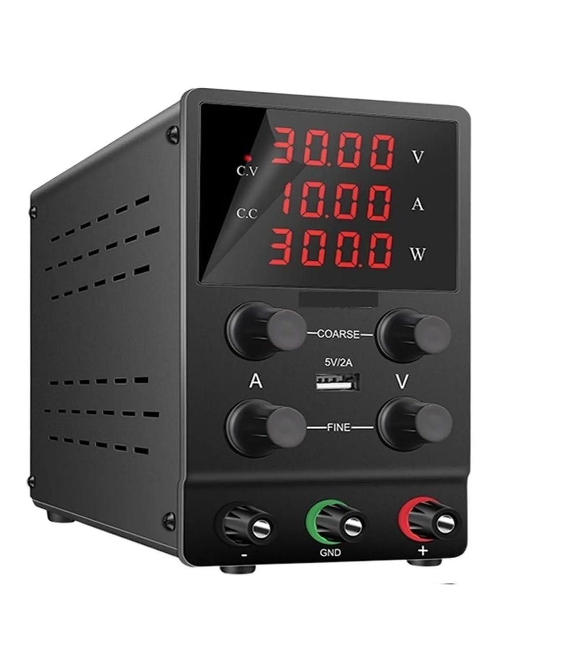 White110 Alimentatore da banco CC regolabile e alimentatore da laboratorio, 30V, 10A, per test elettronici e riparazione