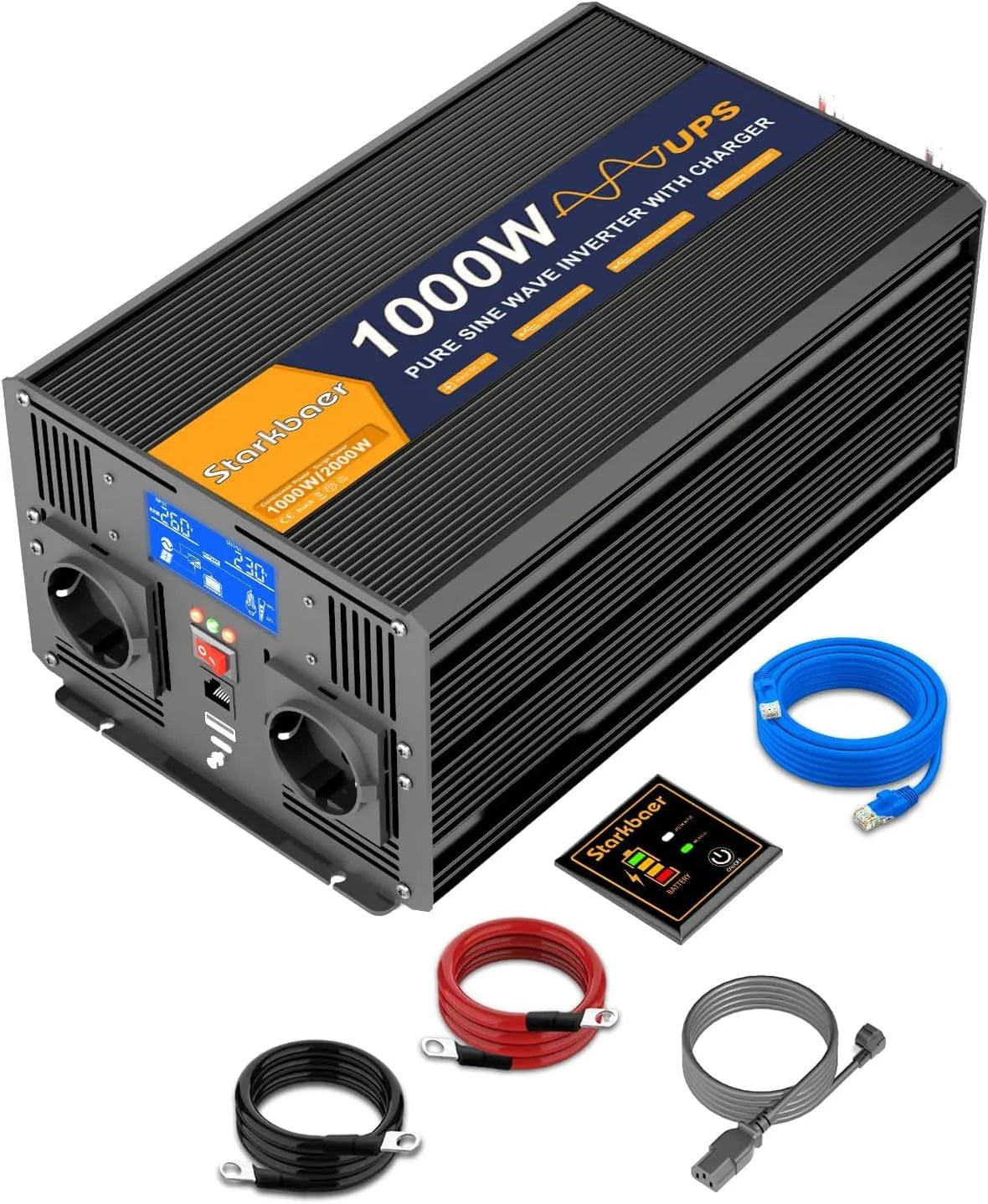 Inverter CC-CA e convertitore di tensione, 1000W, 12V, 220V