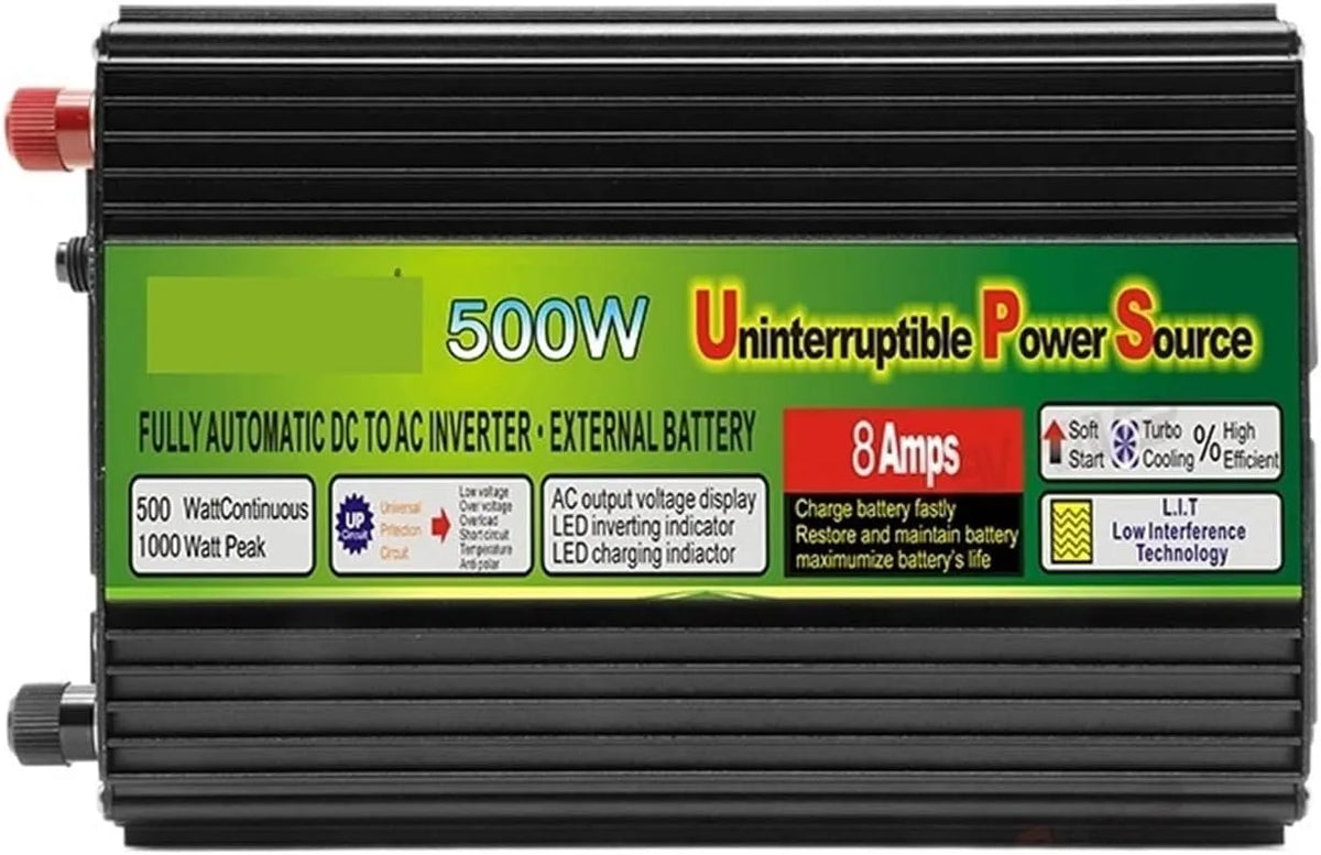 Inverter CC-CA e convertitore di tensione, 500W, 1000W, 110V, per impianto solare off-grid