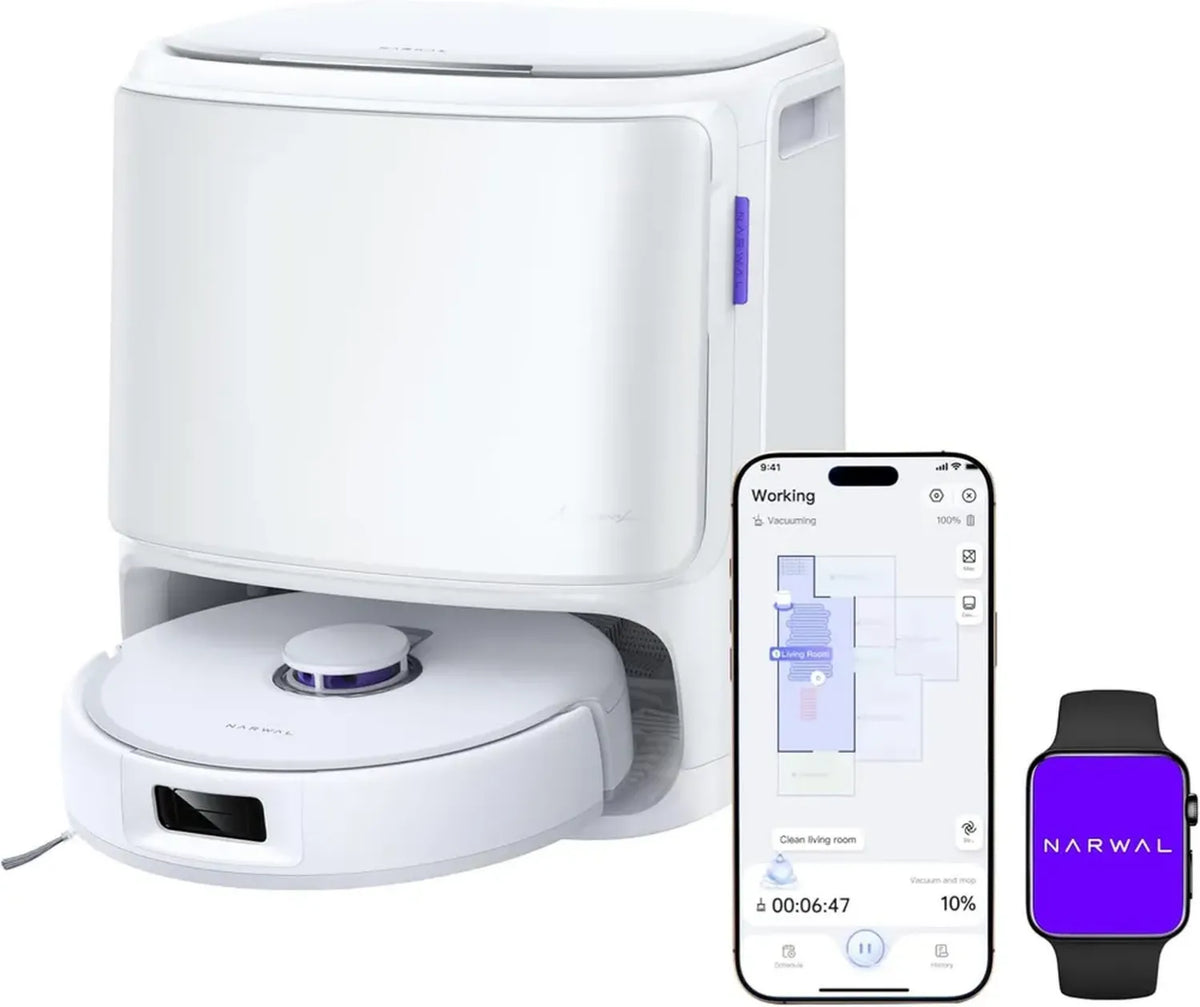 Robot Aspirapolvere Lavapavimenti NARWAL Freo X10 Pro, 11000Pa, Navigazione LiDAR Avanzata, Mop Extra Grande, Autopulente, Ideale per Tappeti e Peli Animali