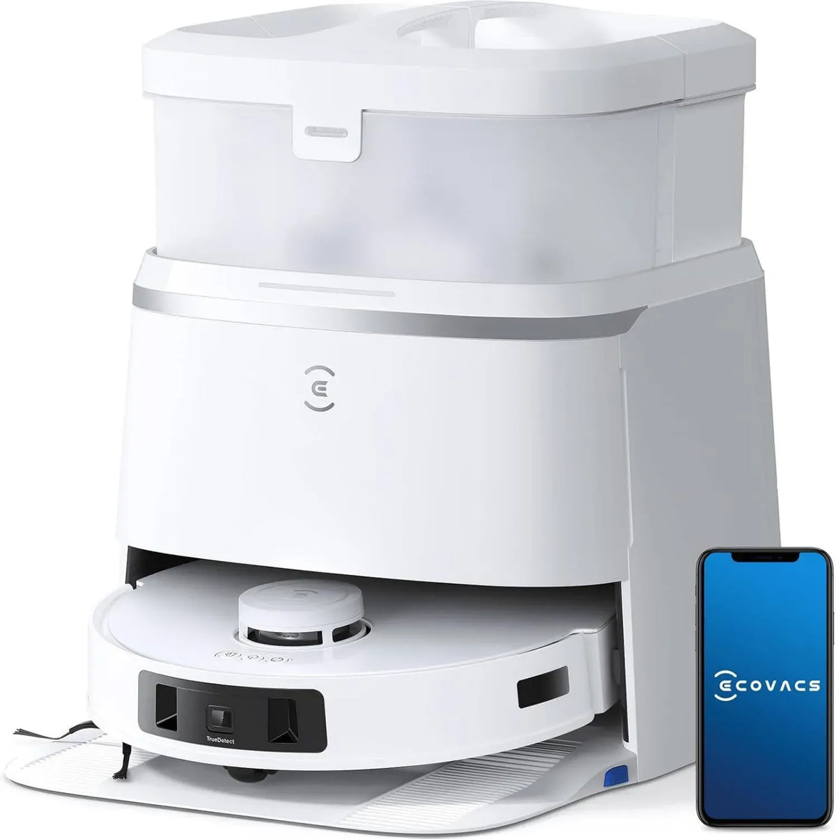 Robot Aspirapolvere Ecovacs Deebot T30 Pro Omni con Stazione Automatica, Spazzola Antigroviglio e Lavaggio a Caldo