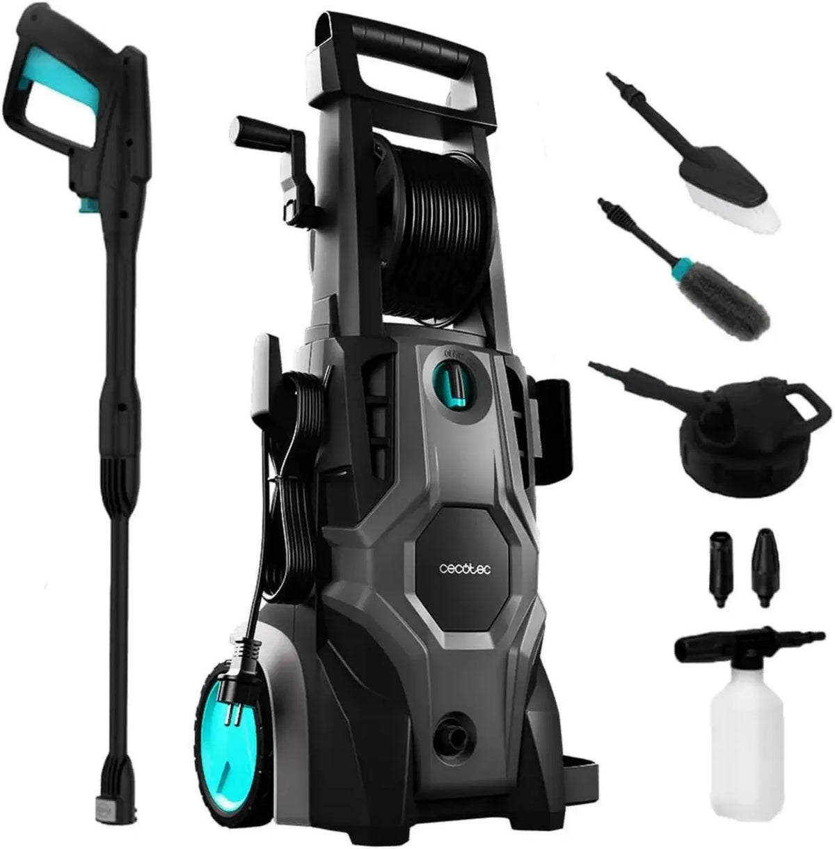 Idropulitrice Cecotec HydroBoost 2400W per Casa, Giardino e Auto, 180 Bar, 480 l/h