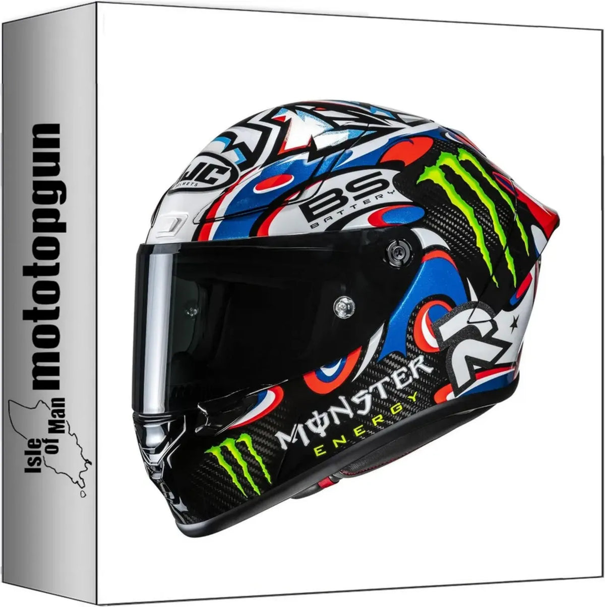 Casco Integrale Moto HJC RPHA 1 V2 Carbon Quartararo Le Mans MC21 Taglia XS