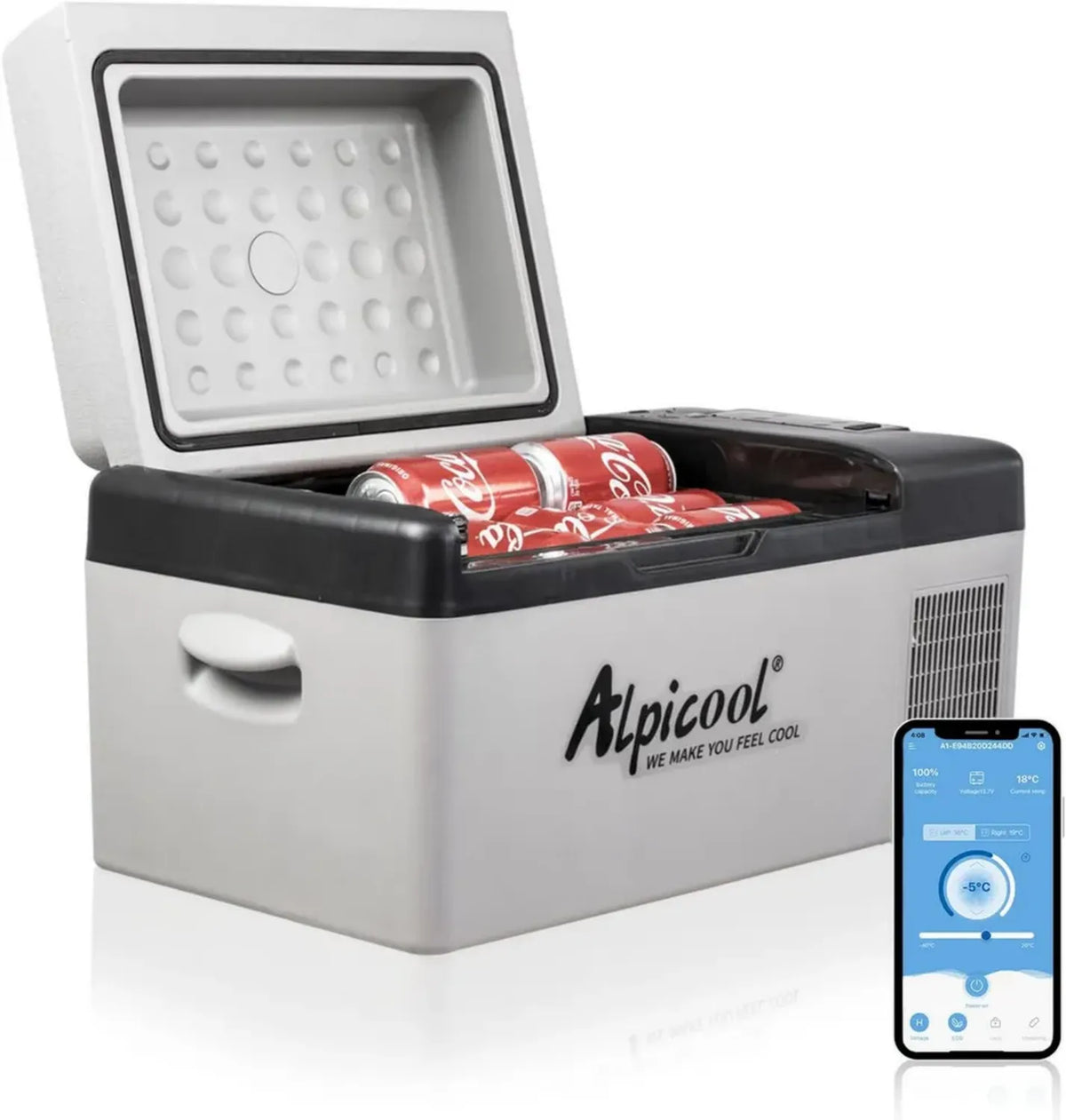 Frigo Portatile Alpicool C20 20L per Auto e Campeggio, da -20°C a 20°C