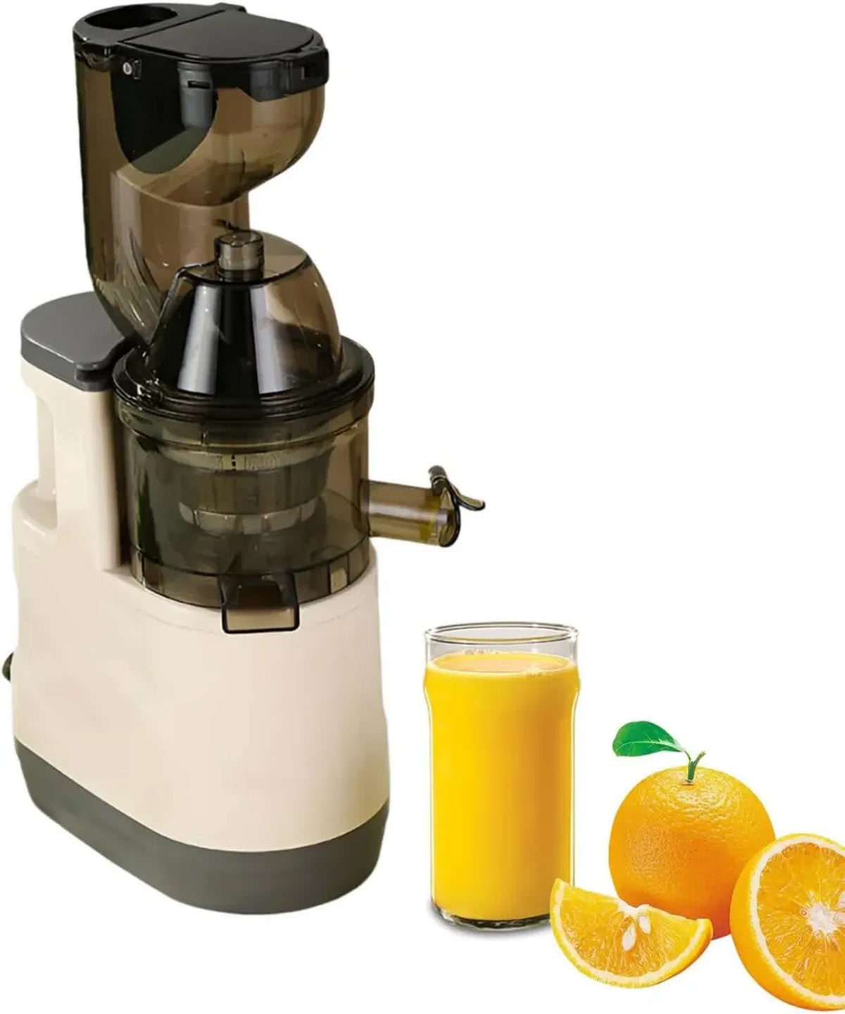 AIZYR Estrattore di Succo 500W con Ampia Bocca di Alimentazione per Frutta e Verdura, Bianco