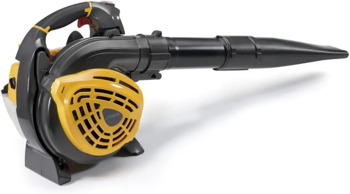 Soffiatore Aspiratore a Benzina STIGA BL 530 V, 27,6 cc, 10,2 m³/min, Sacco 55L, Avviamento Facile per Giardino