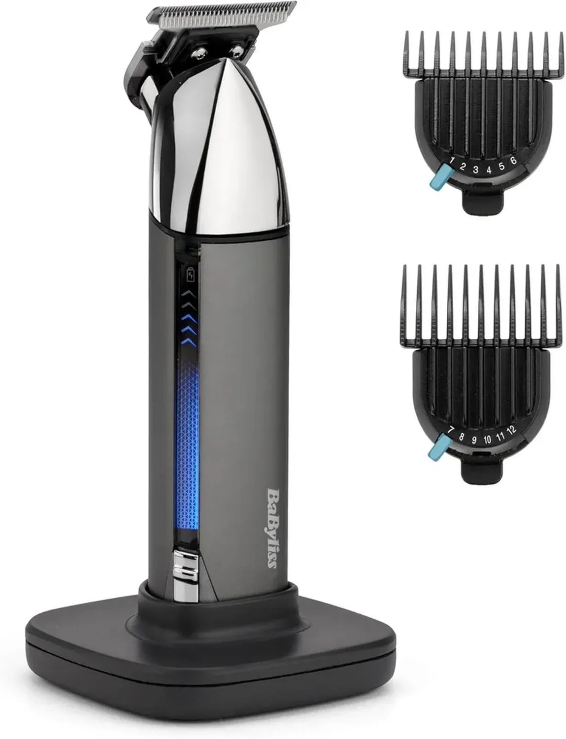 BaByliss Super X - Tagliabarba uomo senza fili, impermeabile, in metallo, ideale per regalo