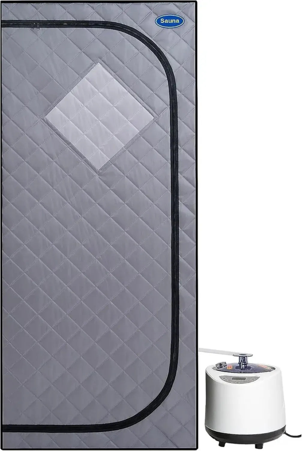 Sauna a Vapore Portatile con Tenda Personale, 9 Livelli di Calore, 2.2L/1000W, Include Sedia e Telecomando