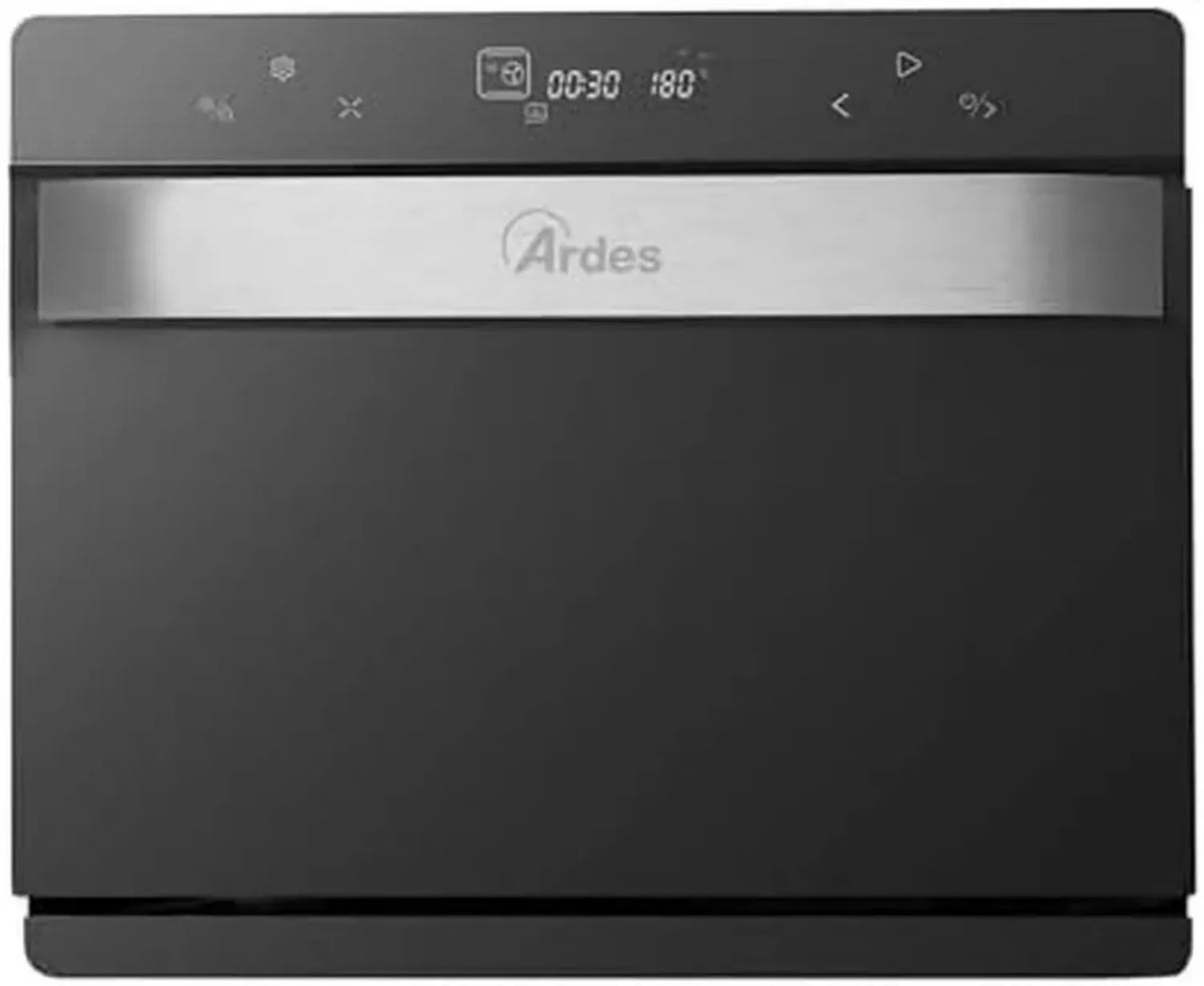 Ardes Forno Multifunzione 7 in 1 con Vaporiera e Friggitrice ad Aria, 31L, 48 Programmi, Termostato Fino a 230°C, Accessori Inclusi, Nero