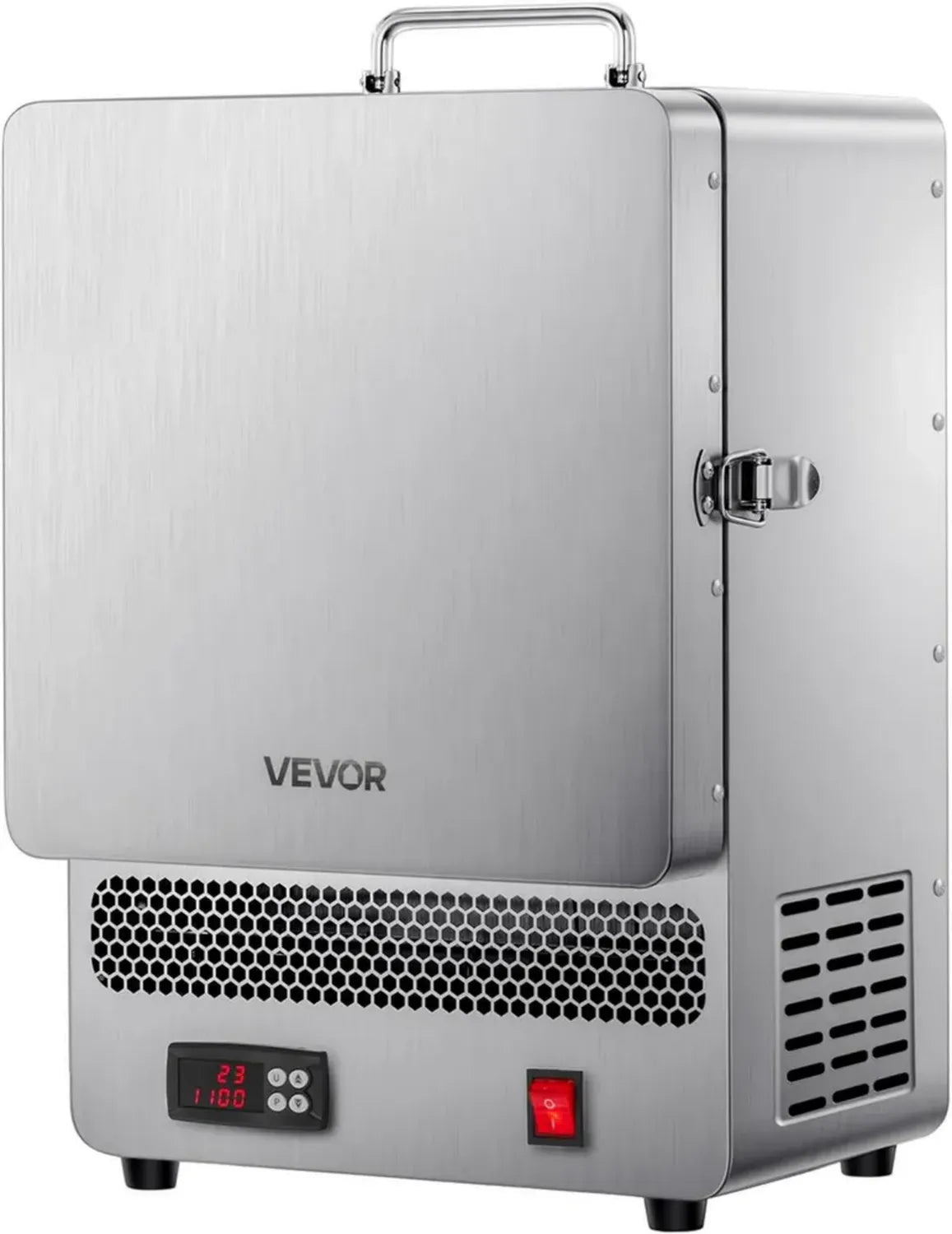 VEVOR Forno Elettrico da 1500 W per Fusione, Max 1200°C, Acciaio Inox, Ideale per Oro e Lavori Fai da Te