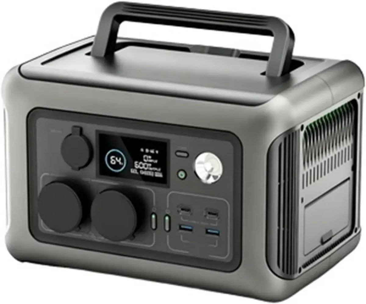 Generatore Solare Portatile 600W 299Wh LiFePO4 con UPS e Batteria di Backup MPPT per Camper