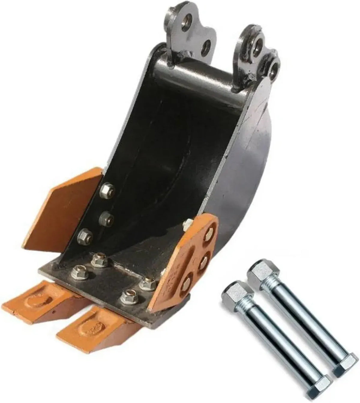 Benna Robustezza 200 mm per Miniescavatore Fino a 2 Ton con Denti in Acciaio Legato