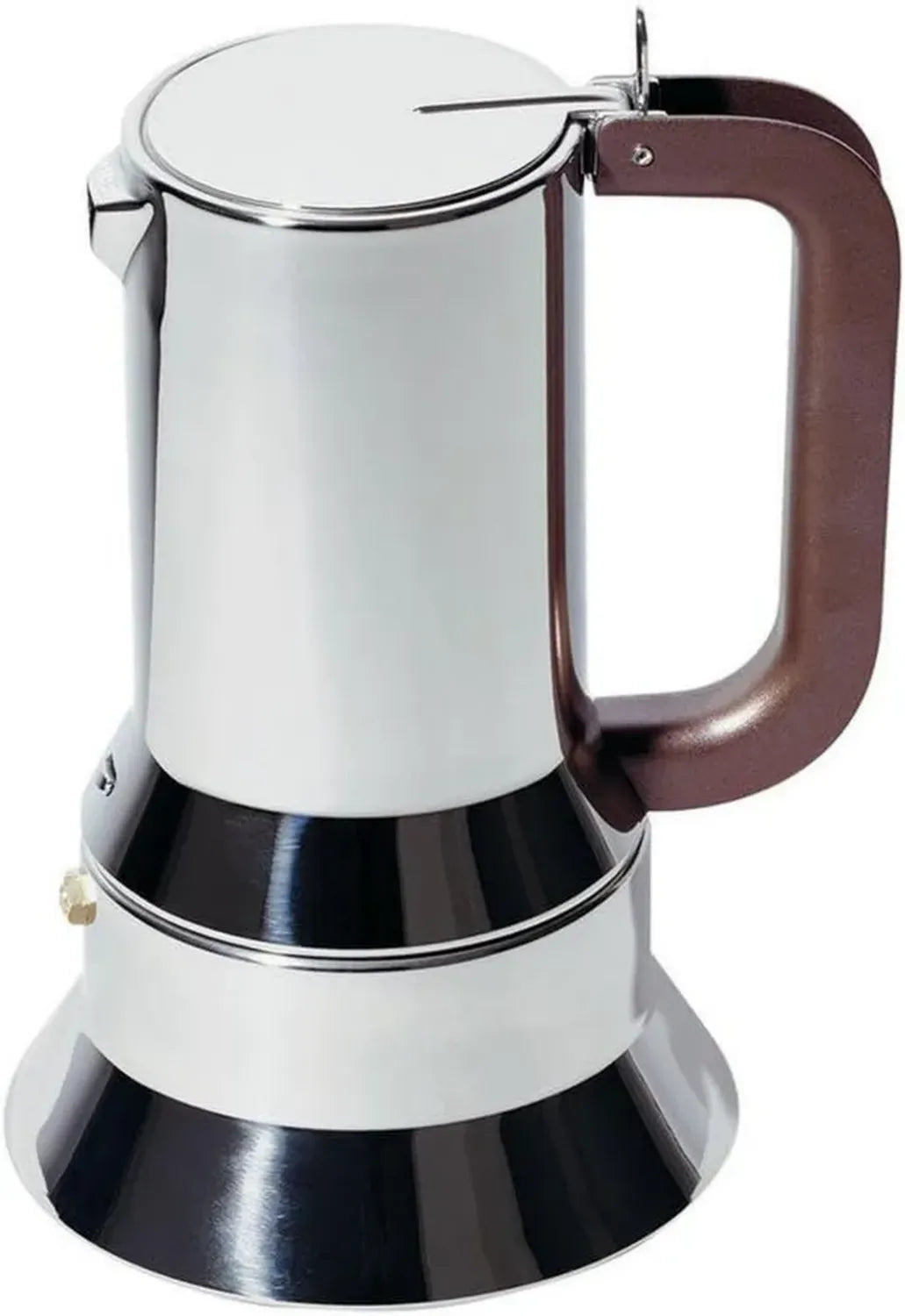 Caffettiera Espresso Alessi 9090 in Acciaio Lucido 18/10, Capacità 3 Tazze