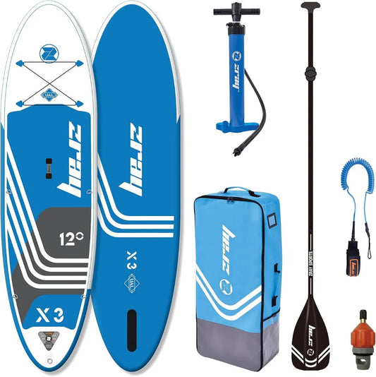 Tavola SUP Gonfiabile Zray X-Rider Epic 12' per Adulti Unisex, Colore Blu