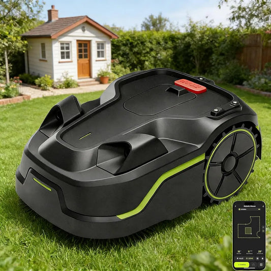Robot Rasaerba Intelligente senza Fili con Visione AI, Superficie 600-800 m², Pendenze fino a 35°, Impermeabile IPX5