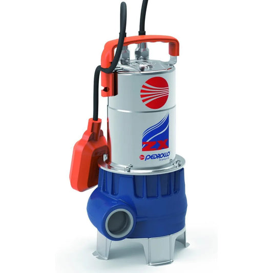 Pedrollo POMPA Sommergibile VORTEX Acque Sporche 0,7Hp ZX m1B/40 Galleggiante 5 Pedrollo