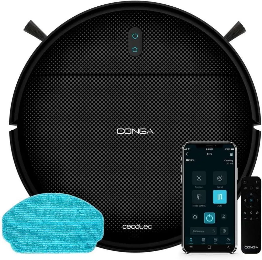 Cecotec Conga 999 Aspirapolvere Robot con Tecnologia Random e Controllo App