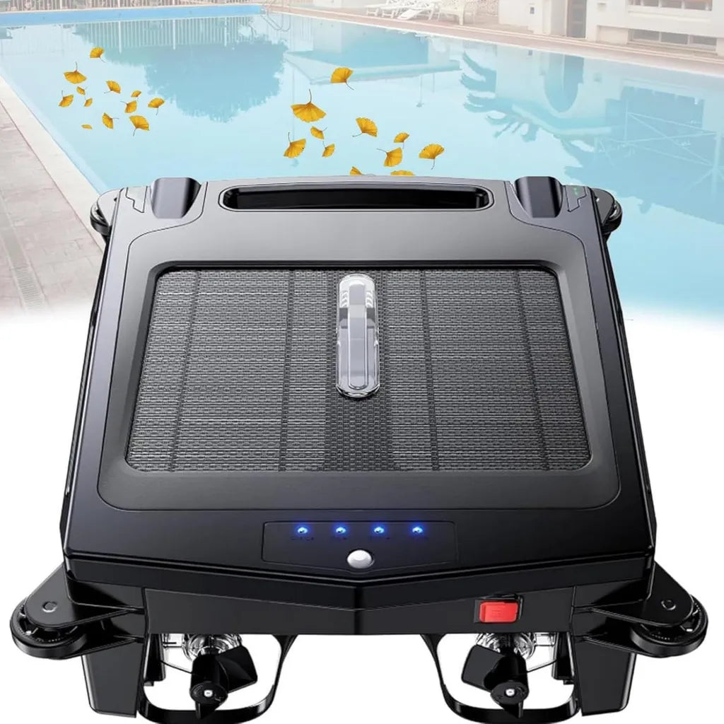 Robot per piscine senza fili ad energia solare con sterzo automatico e doppia modalità di ricarica