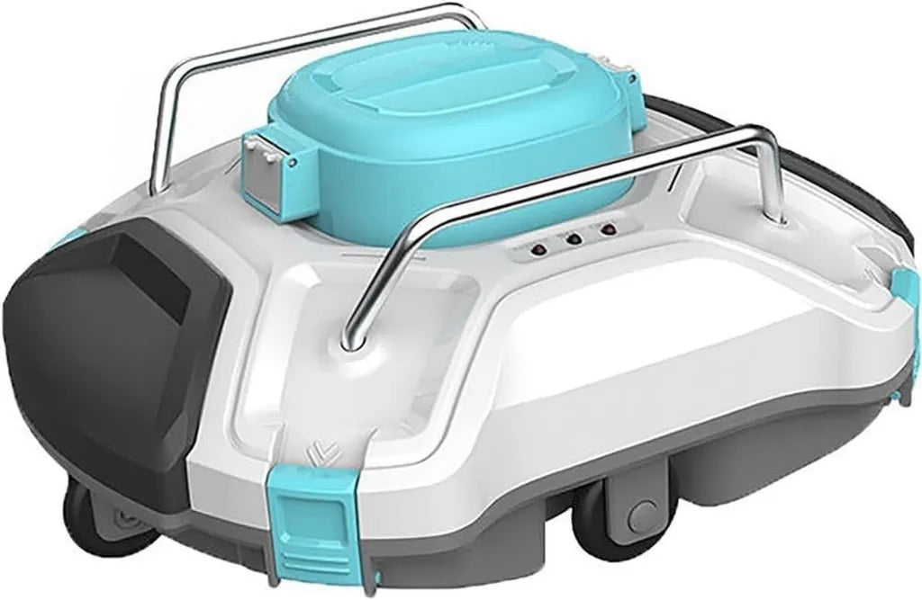 Aspirapolvere Robot Piscina Senza Fili, con Timer e Batteria Ricaricabile per Piscine Interrate e Fuori Terra