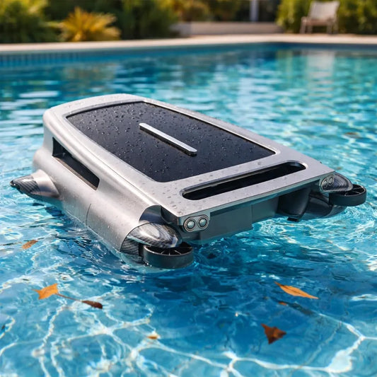 Robot per Pulizia Piscina Solare con Doppia Ricarica e Sistema Anticollisione
