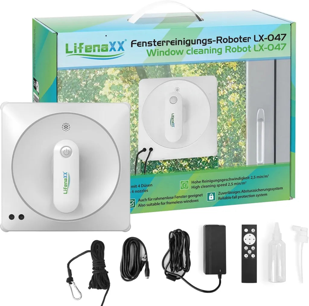 Lavavetri Robotizzato Lifenaxx LX-047 con Ugelli Spray Multipli e Telecomando
