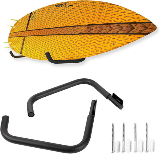 Supporto da Parete in Acciaio per Kayak, Paddle e Surf, Capacità Fino a 100L