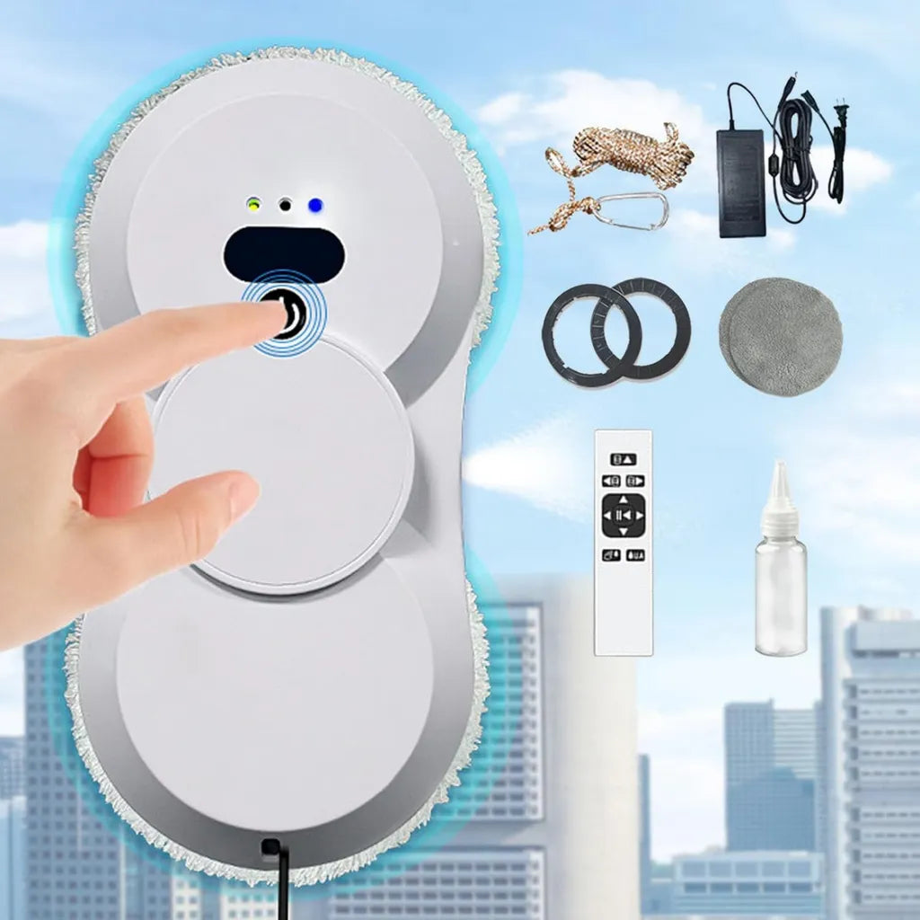 Pulitore automatico per finestre con doppio spruzzo, capacità 50ml, pressione 2800Pa, bianco