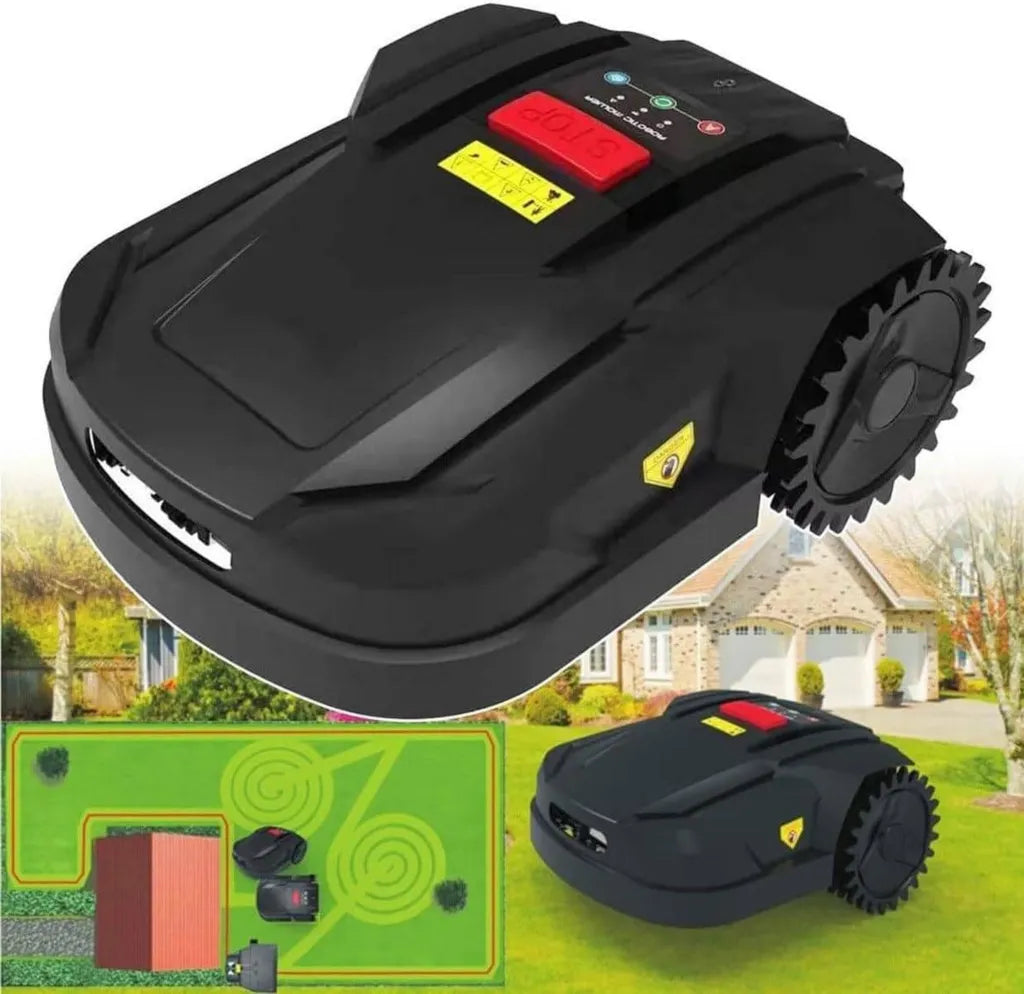 Rasaerba Robotizzato Intelligente per Giardino, Controllo App, Copertura 800m², Pianificazione del Percorso, Sistema Antifurto