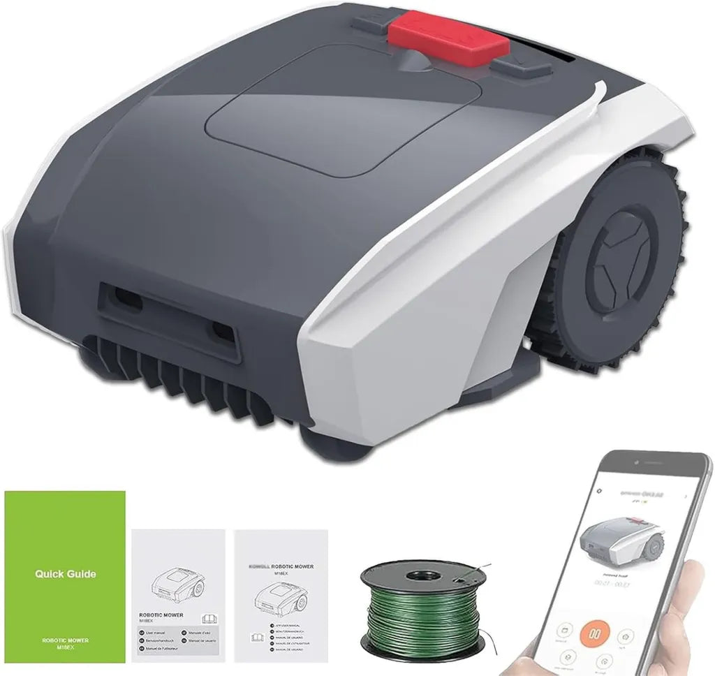 Robot Tagliaerba Intelligente con GPS per Giardini fino a 1500 m², Ricarica Automatica