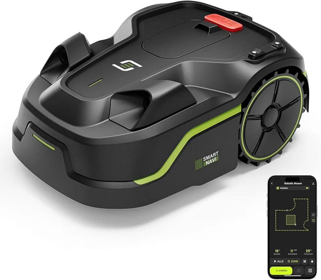 Robot Tosaerba Intelligente con Controllo App per Giardino Domestico, Funzionalità di Arrampicata e Evitamento Ostacoli, Copertura fino a 600㎡