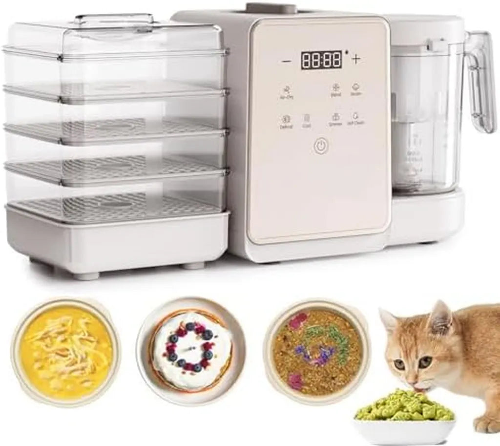 Macchina Intelligente per Snack Animali, Oltre 100 Ricette, Touch Screen Semplice, DIY Cibo Secco e Umido per Cani e Gatti