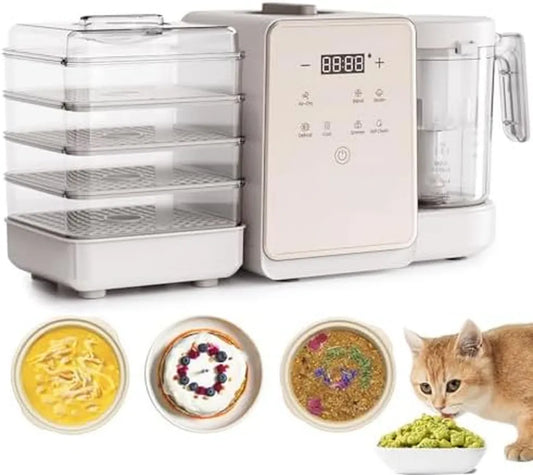 Macchina Intelligente per Snack Animali, Oltre 100 Ricette, Touch Screen Semplice, DIY Cibo Secco e Umido per Cani e Gatti
