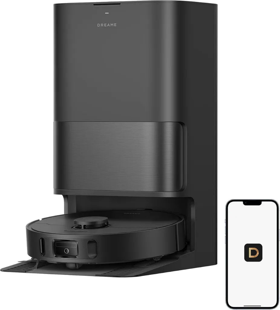 Robot aspirapolvere e lavapavimenti DREAME D30 Ultra CE, 25.000 Pa, base multifunzione, rilevamento ostacoli, colore nero