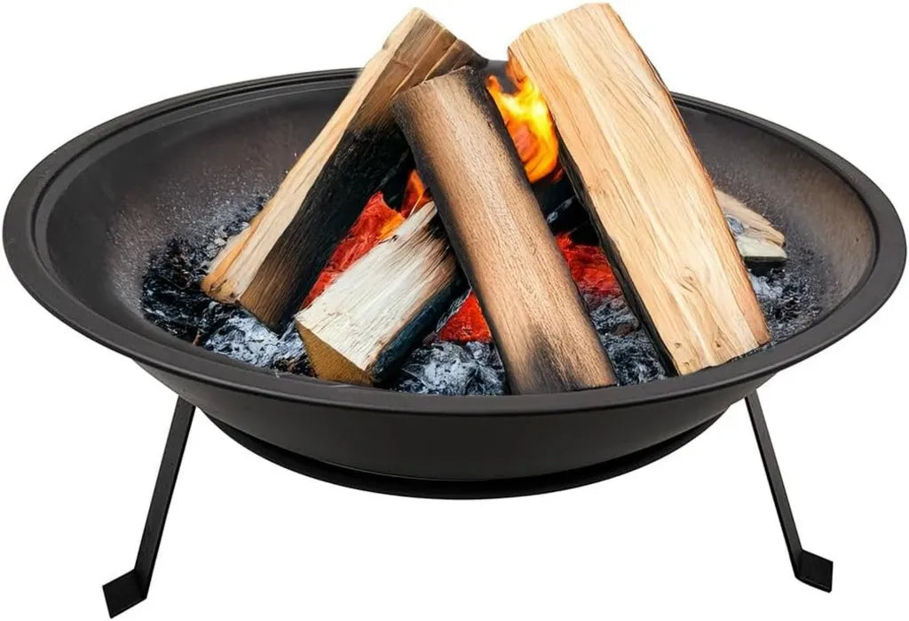 Braciere da Giardino in Metallo Resistente 52 cm per Riscaldamento e Barbecue