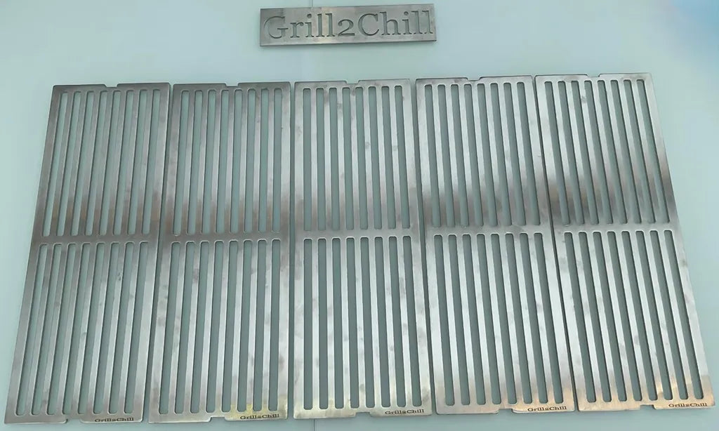 Griglia in acciaio inox per barbecue compatibile con OUTDOORCHEF e Landmann, set 5 pezzi