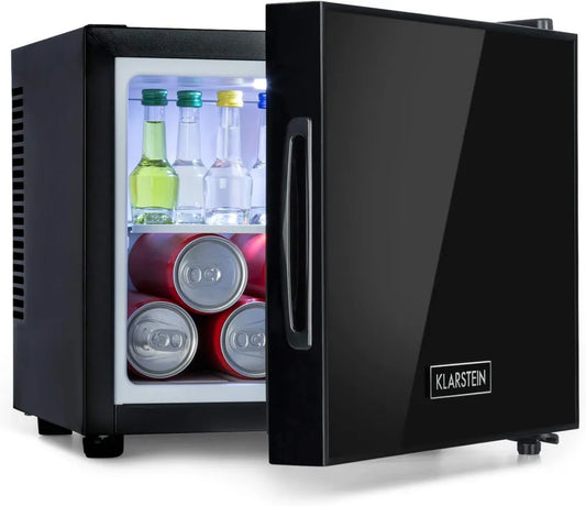 Mini Frigo Compatto KLARSTEIN Frosty, 10L, Raffreddamento Termoelettrico, 12-18°C, Classe Energetica A, 33 dB, Nero