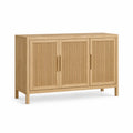 Credenza in Legno di Rovere Chiaro con 3 Ante