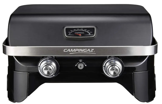 Griglia a Gas Campingaz Attitude 2100 LX, Compatta e Portatile, 2 Bruciatori in Acciaio, 5 kW con Termometro