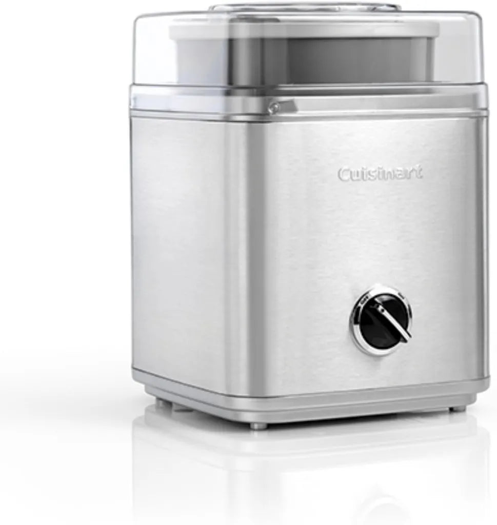 Macchina per Gelato Cuisinart 2L, Ideale per Gelati, Sorbetti e Frozen Yogurt, Colore Argento