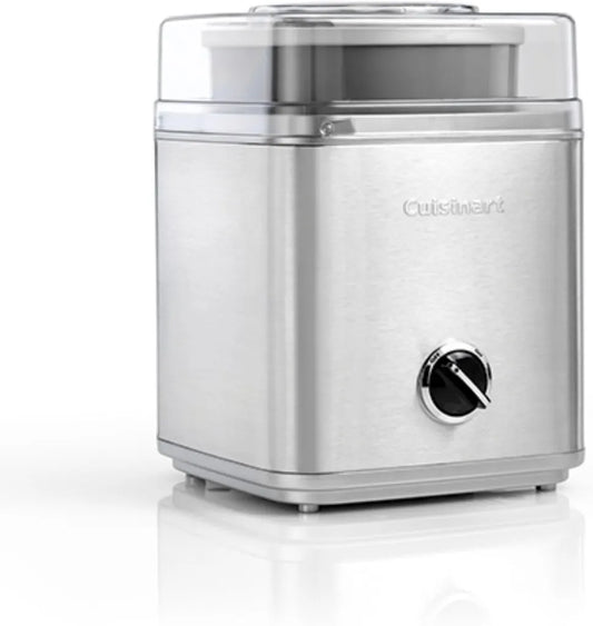 Macchina per Gelato Cuisinart 2L, Ideale per Gelati, Sorbetti e Frozen Yogurt, Colore Argento