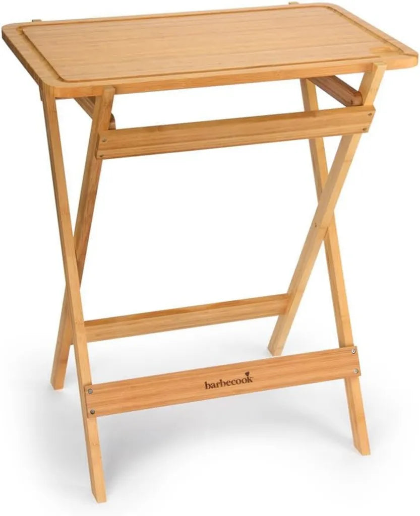Tavolo da BBQ in Bambù per Esterni, Robusto e Ideale per Picnic, 70x43x81 cm